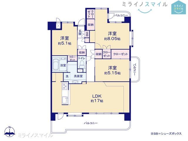 3面バルコニー南東角部屋です!!通風・採光ともに良好です♪周辺環境も充実しており、住みよい立地です!!