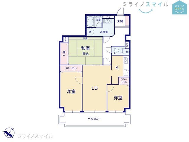 広々リビング!全室収納付きです♪