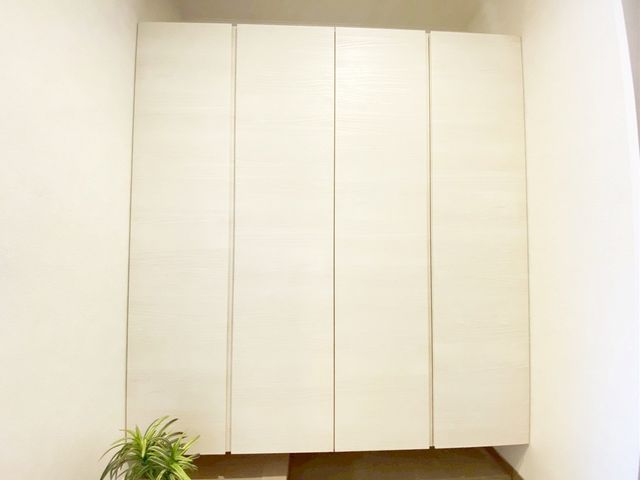 開放感のある広々スペースのお客様を招きやすい玄関です！玄関がいつも片づく大容量シューズボックス付きです♪