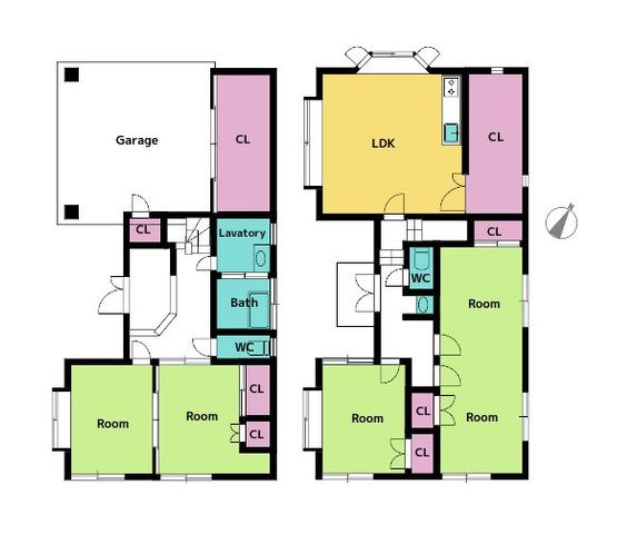 部屋数豊富な5LDKです♪和室は間仕切り可能で暮らしに合わせて部屋数を変えることが出来ますね！！