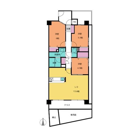 【片平小学校】サンマンションアトレ鳴海壱号館　