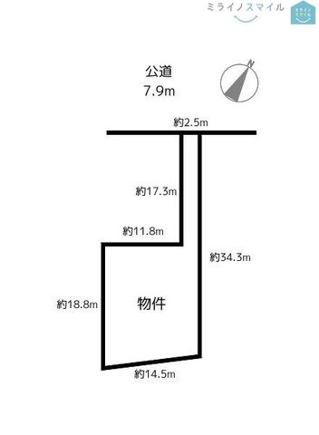 301.59m2の面積でしっかりとお家の土地が確保できます♪