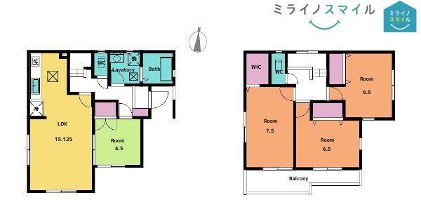 間取図：4LDK+ウォークインクローゼット