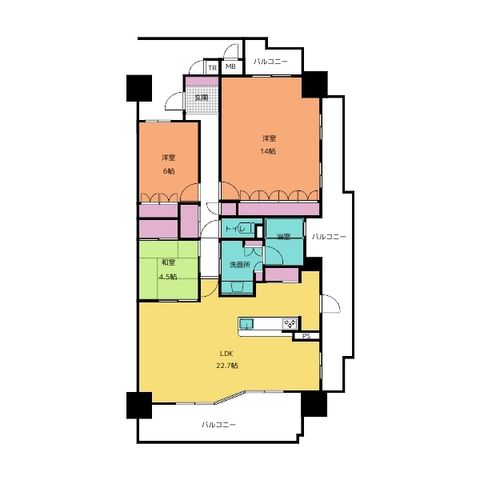 【即入居可能】ゼルクシティ安城SB棟12階東南角【ペット飼育可能・専有105m2】