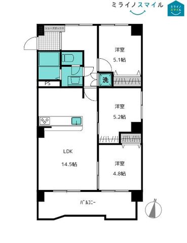 【即入居可能】ライオンズマンション城下
