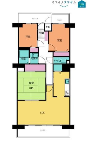 ラビデンス尾張旭光和【三郷小学校！アクセントクロスでおしゃれな室内】