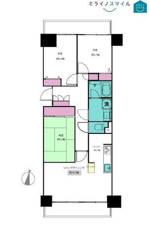 コープ野村新安城E棟 3階