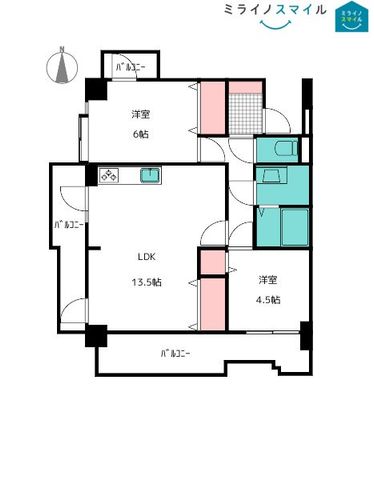 グランドメゾン徳川北　3階【角部屋・角部屋・旭丘小学校】