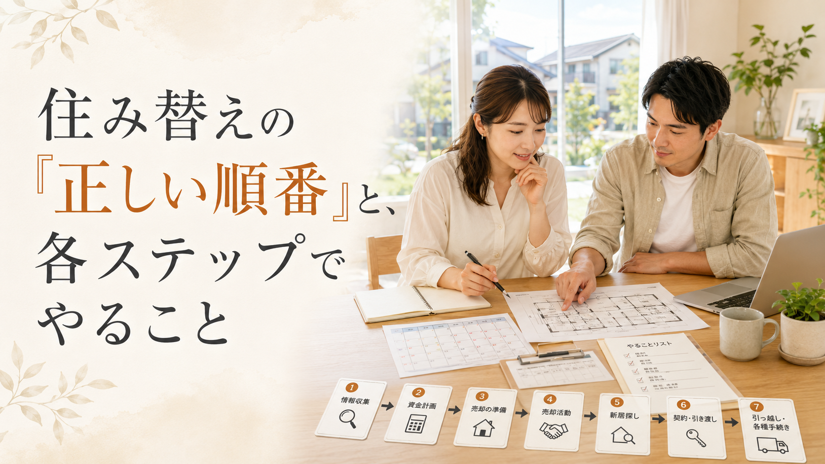 住み替えの「正しい順番」と、各ステップでやること