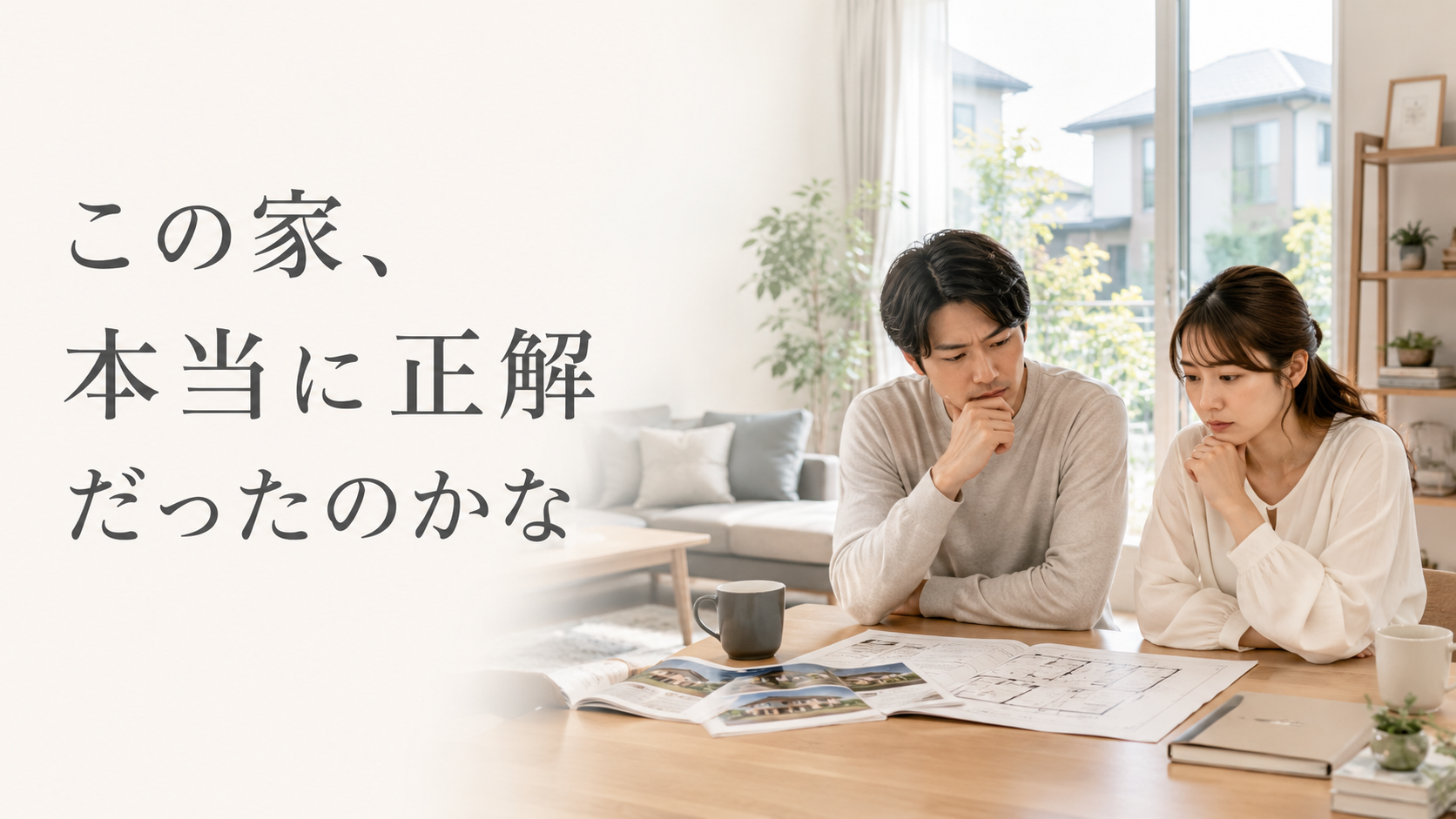 「この家、本当に正解だったのかな」