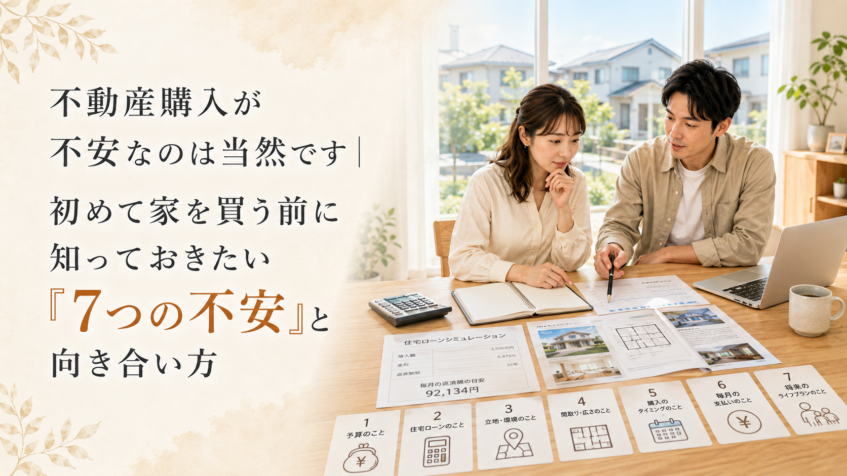 不動産購入が不安なのは当然です｜初めて家を買う前に知っておきたい「7つの不安」と向き合い方