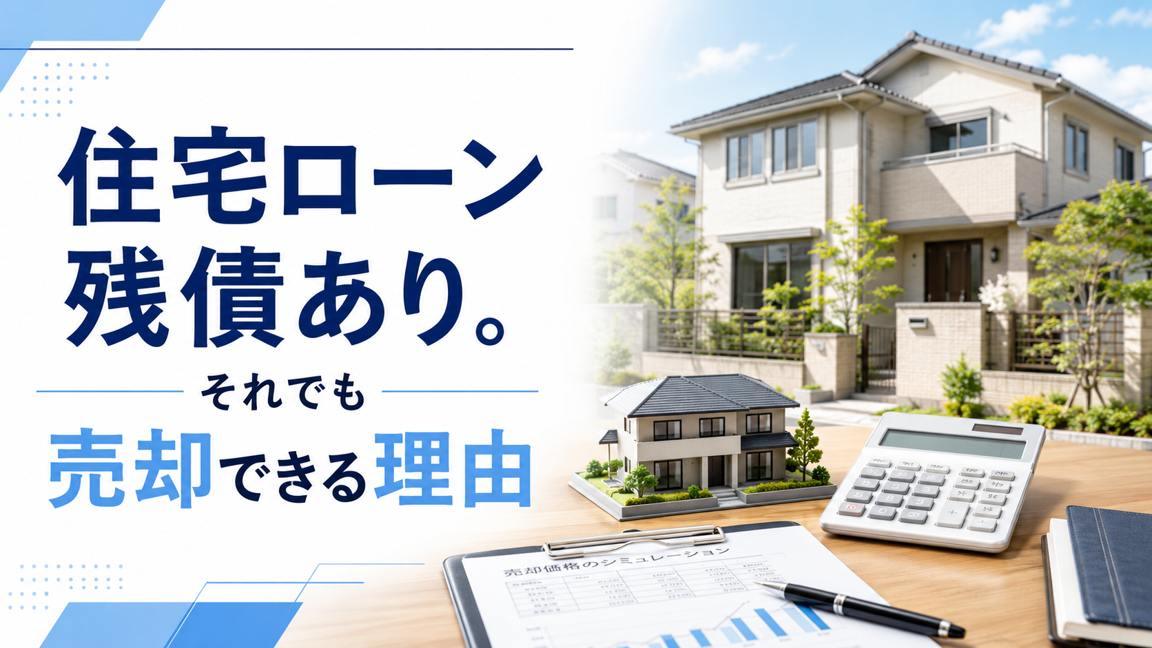 売却代金でローンを完済できない場合（オーバーローン）