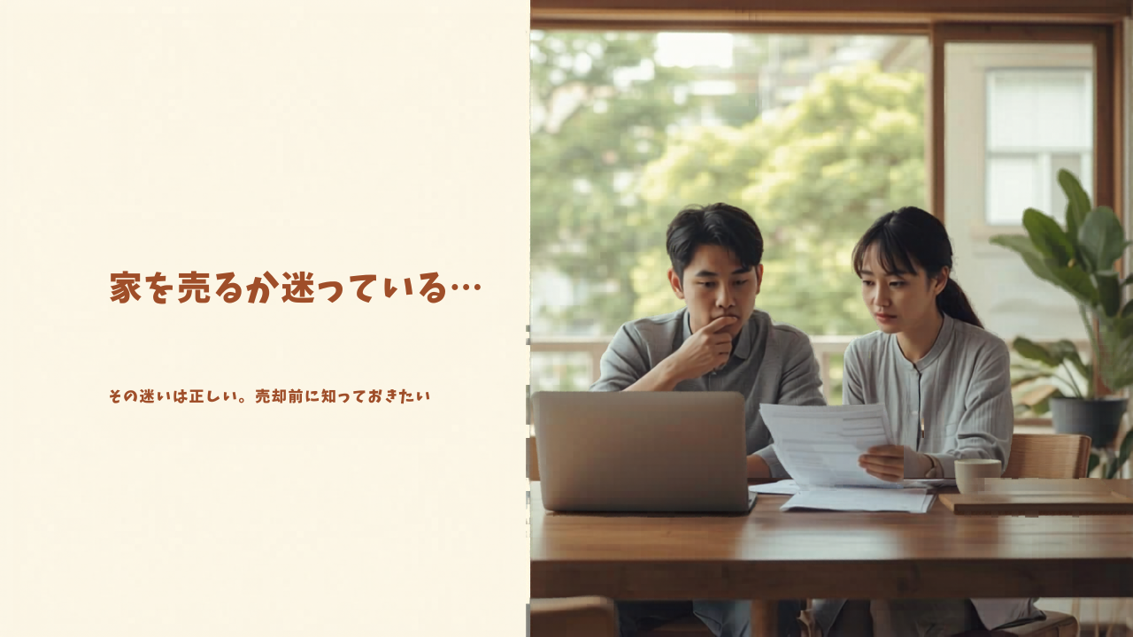 「家を売るか迷っている…」その迷いは正しい。売却前に知っておきたい7つのこと【名古屋・長久手・日進】